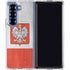 Poland Flag Distressed Galaxy Z Fold6 Clear Case